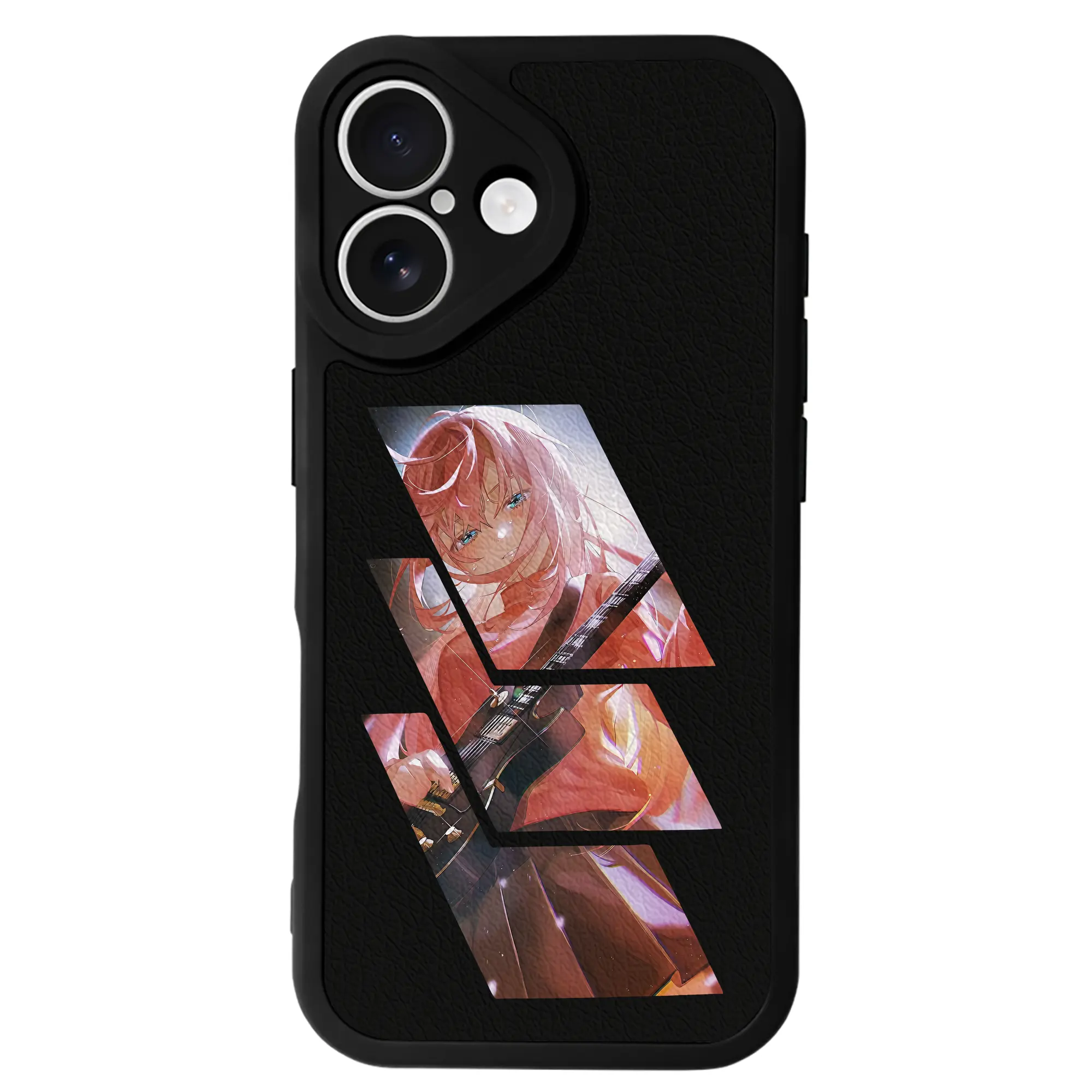 ぼっちざろっく！ グッズ,後藤ひとり - IPhone 16シリーズ対応 ・ シリコンスマホケース ・ レザー調 ・ 高精度フィット ・ 耐衝撃 ・ ワイヤレス充電対応 ・ 精密カット